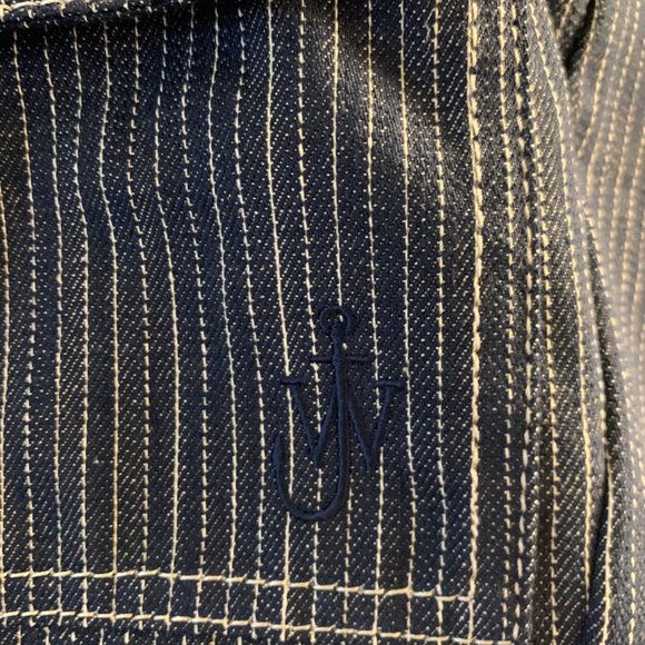 Rare Uniqlo x JW Anderson Large Denim Striped Tote - Picture 3 of 9